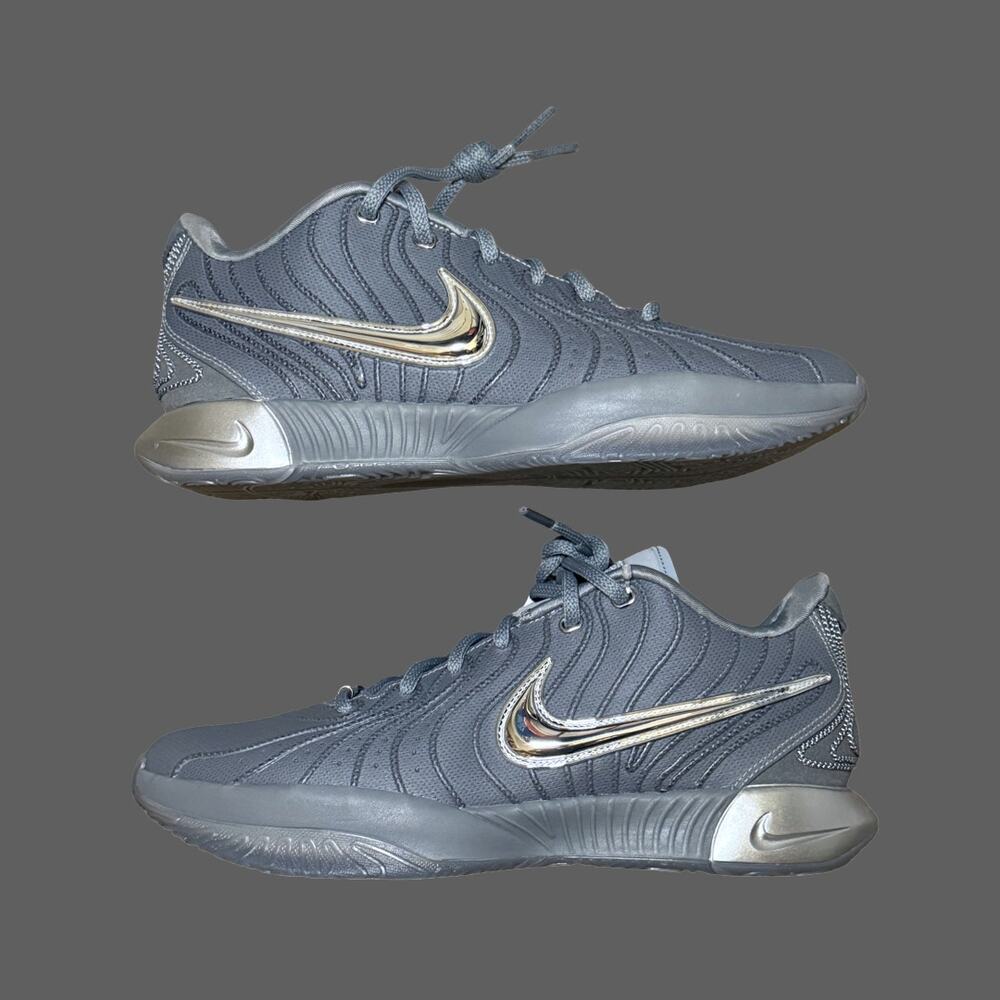 Nike LeBron 21 Cool Grey Basketball Shoes Size 8 HF5353-001